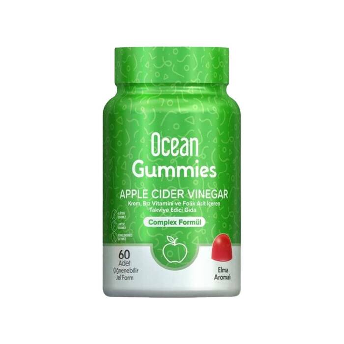 Orzax Ocean Gummies Apple Cider Vinegar 60 Adet Çiğnenebilir Jel Form - 1