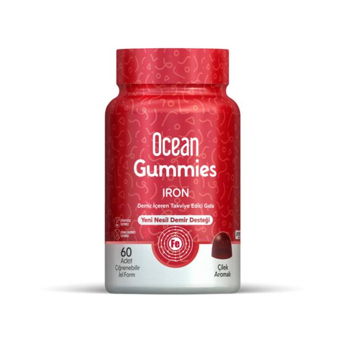 Orzax Ocean Gummies Iron 60 Adet Çiğnenebilir Jel Form - 1