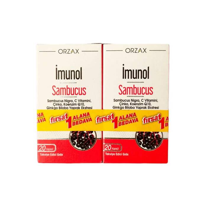 Orzax Ocean İmunol Sambucus 20 Kapsül x2 - 1