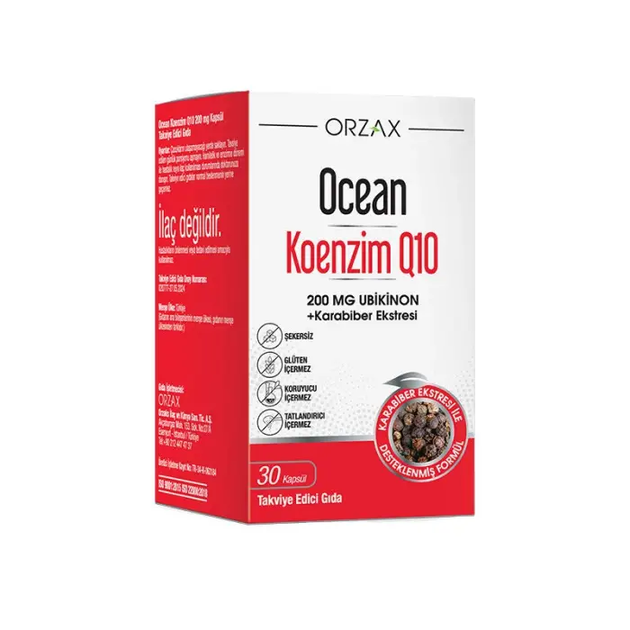 Orzax Ocean Koenzim Q10 200 mg 30 Kapsül - 1