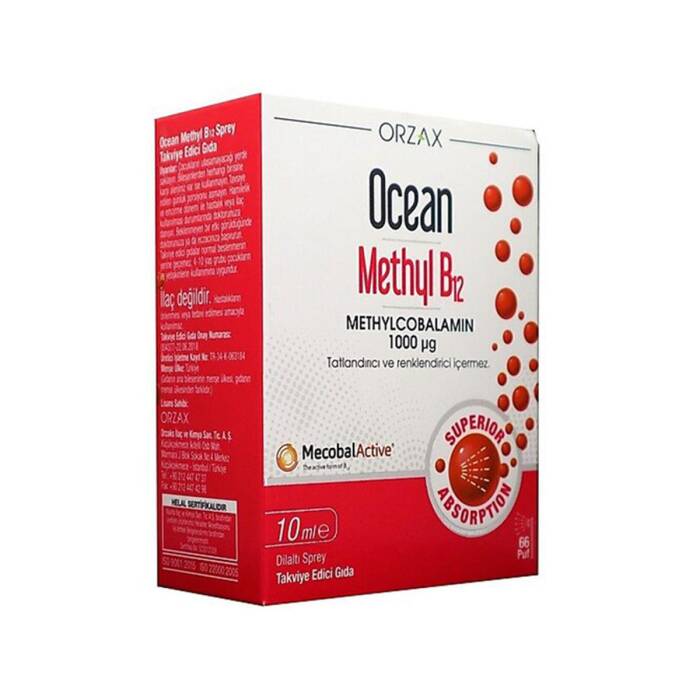 Orzax Ocean Methyl B12 Sprey 1000 mg 10 ml - 1