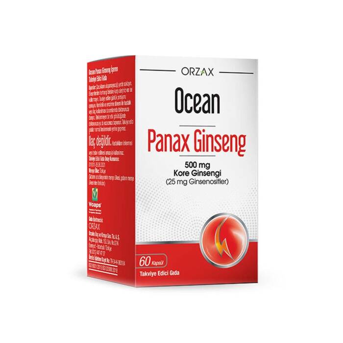 Orzax Ocean Panax Ginseng 500 mg 60 Kapsül - 1