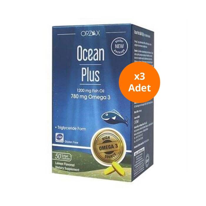 Orzax Ocean Plus 1200 mg 50 Kapsül x3 Adet - 1