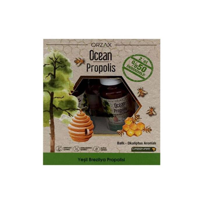 Orzax Ocean Propolis Green Brazilian Propolis 20 ml x 2 Adet - 1