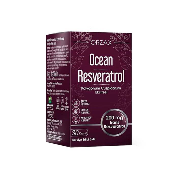 Orzax Ocean Resveratrol 200 mg 30 Kapsül - 1