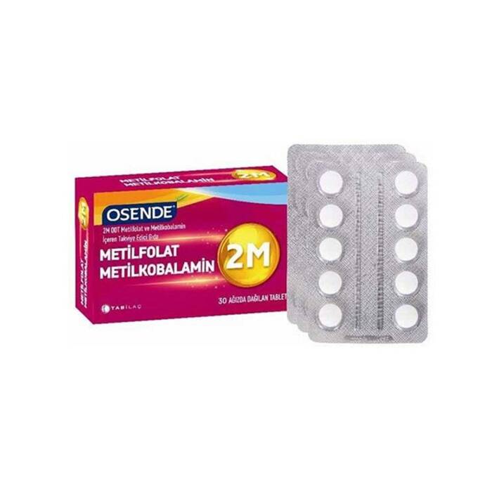 Osende 2M ODT Metilfolat & Metilkobalamin 30 Ağızda Dağılan Tablet - 1