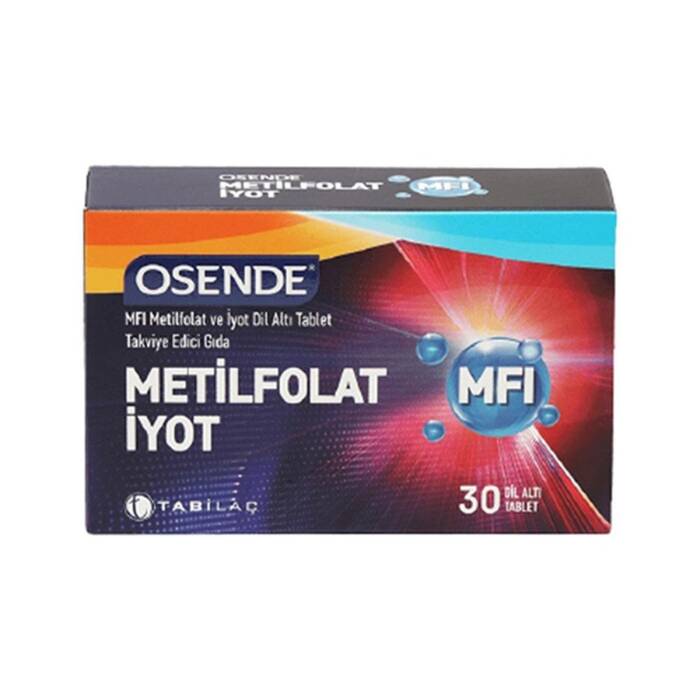 Osende MFI Metilfolat İyot 30 Dil Altı Tablet - 1