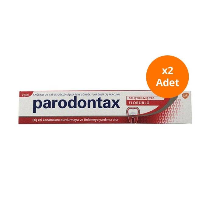 Parodontax Geliştirilmiş Tat Florürlü Diş Macunu 75 ml x2 Adet - 1