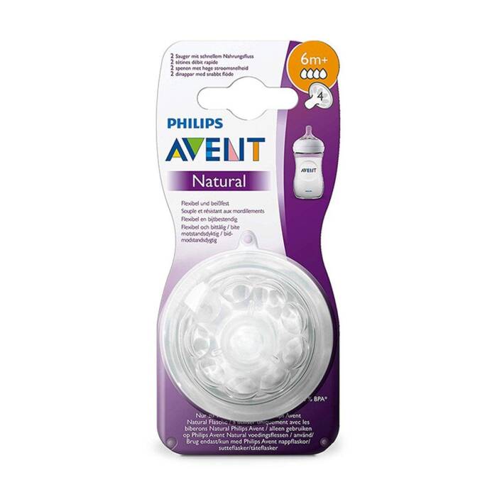 Philips Avent Natural Biberon Emziği 6 Ay+ 2'li - 1