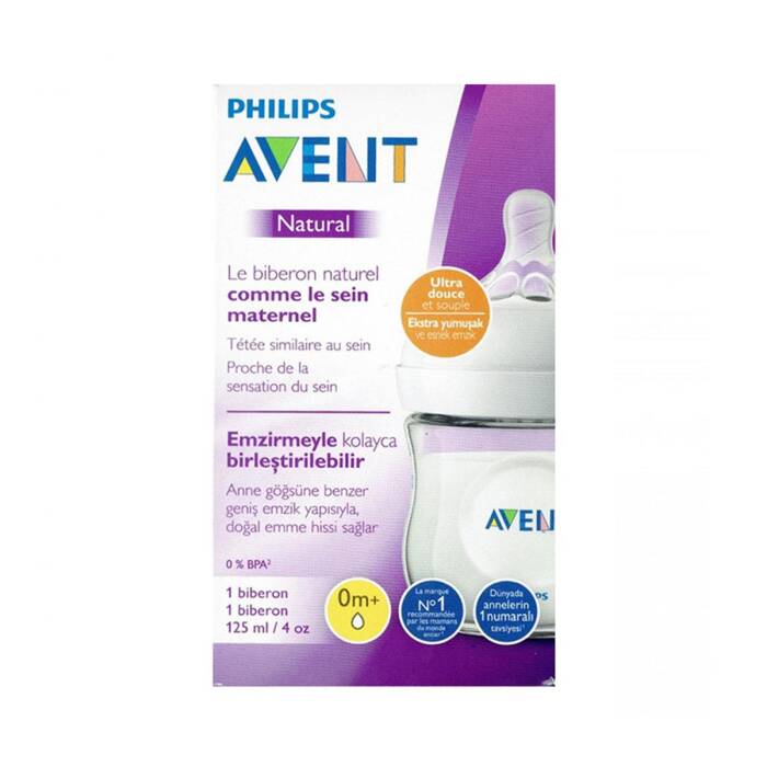 Philips Avent Natural PP Biberon Yenidoğan Akışlı 0 Ay+ 125 ml - 1