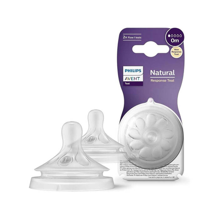 Philips Avent Natural Response Doğal Tepkili Biberon Emziği 1 Numara 0 Ay 2'li - 1