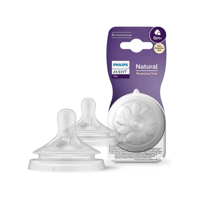 Philips Avent Natural Response Doğal Tepkili Biberon Emziği 6 Numara 6 Ay+ 2'li - 1