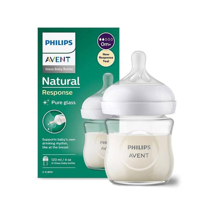 Philips Avent Natural Response Doğal Tepkili Cam Biberon 0 Ay+ 120 ml - 1