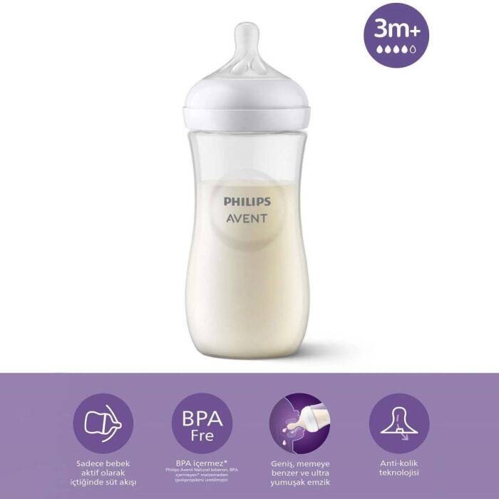 Philips Avent Natural Response Doğal Tepkili PP Biberon 3 Ay+ 330 ml - 2