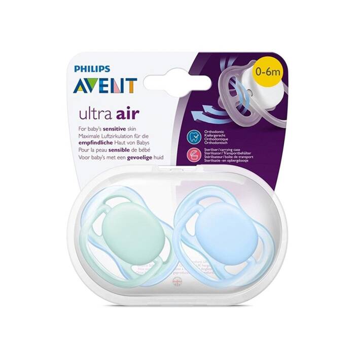 Philips Avent Ultra Air 0-6 Ay 2'li (Mavi ve Yeşil) - 1