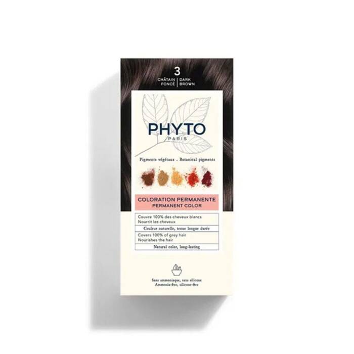 Phyto Phytocolor Bitkisel Saç Boyası 3- Koyu Kestane - 1