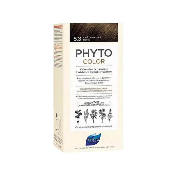 Phyto Phytocolor Bitkisel Saç Boyası 5.3- Açık Kestane Dore - 1