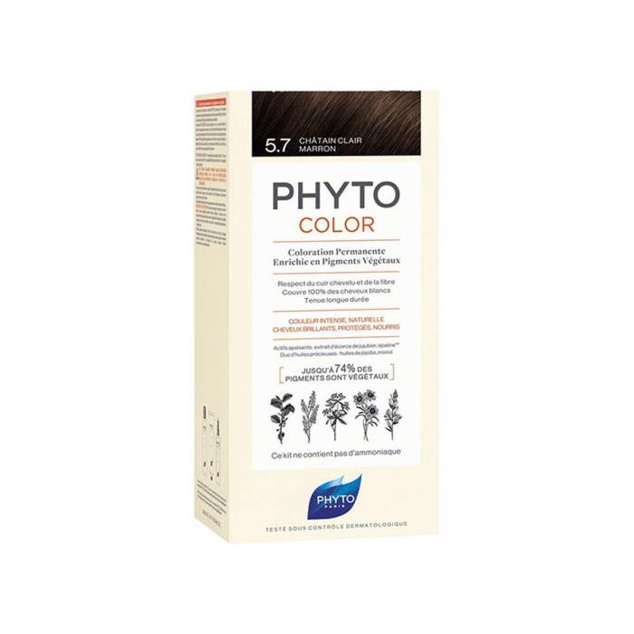 Phyto Phytocolor Bitkisel Saç Boyası 5.7- Açık Kestane Bakır - 1