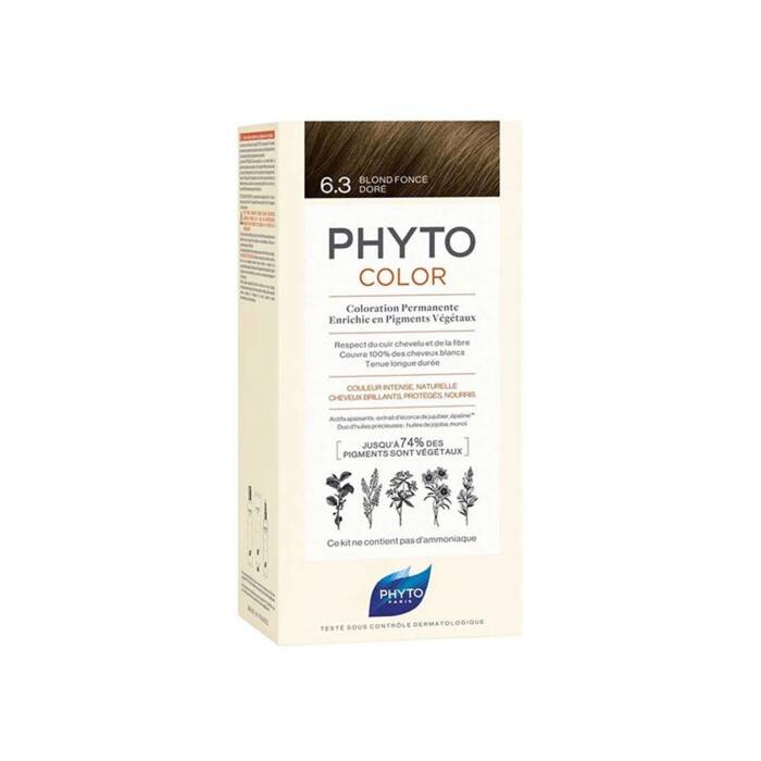 Phyto Phytocolor Bitkisel Saç Boyası 6.3- Koyu Kumral Dore - 1