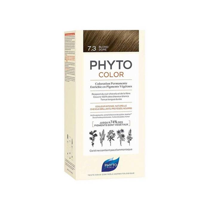 Phyto Phytocolor Bitkisel Saç Boyası 7.3- Kumral Dore - 1