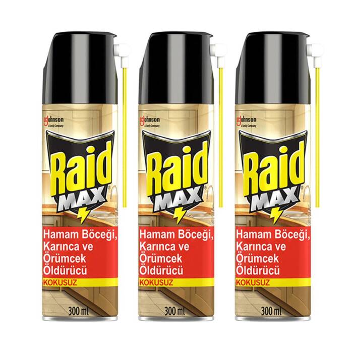 Raid Böceksavar Max 300 ml x 3 Adet - 1