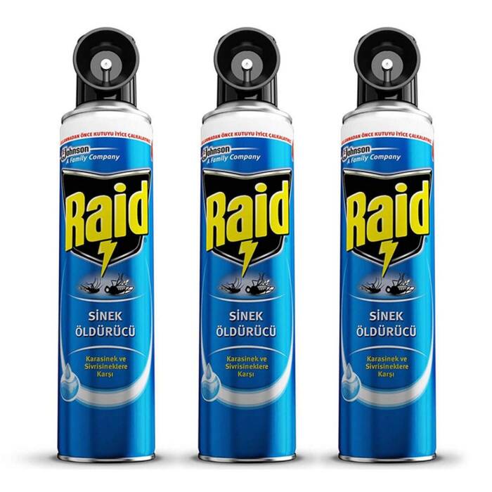 Raid Sinek Öldürücü Sprey 300 ml x 3 Adet - 1