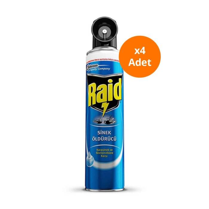 Raid Sinek Öldürücü Sprey 300 ml x 4 Adet - 1