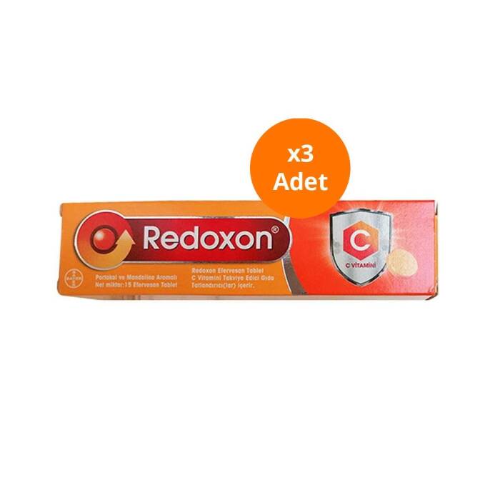 Redoxon Vitamin C 1000 mg Efervesan 15 Tablet x3 Adet - 1