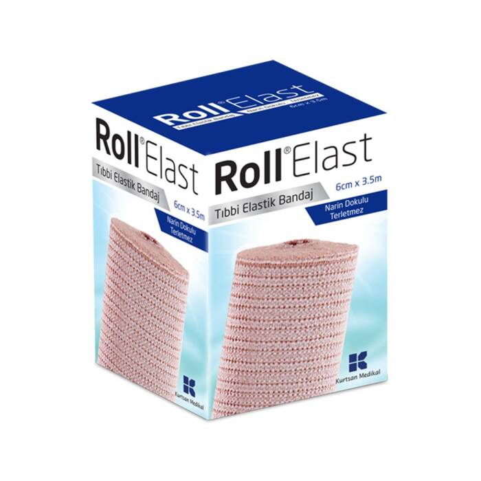 Roll Elast Bandaj Ten Rengi 6cm x 3,5m - 1