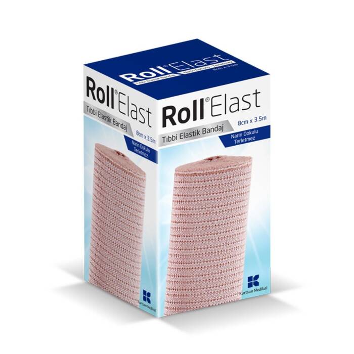 Roll Elast Bandaj Ten Rengi 8 cm x 3,5 m - 1