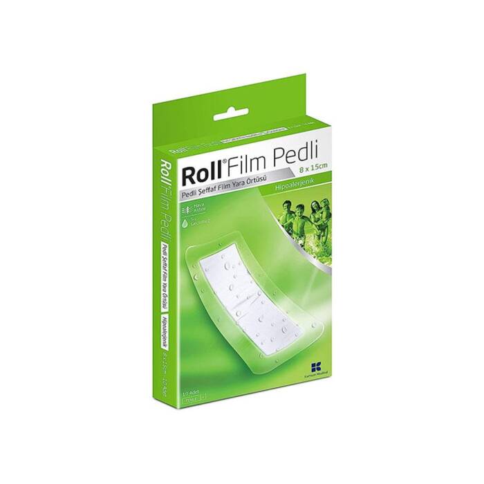 Roll Film Pedli 8 x 15 cm Steril Su Geçirmez Yara Örtüsü Tekli - 1