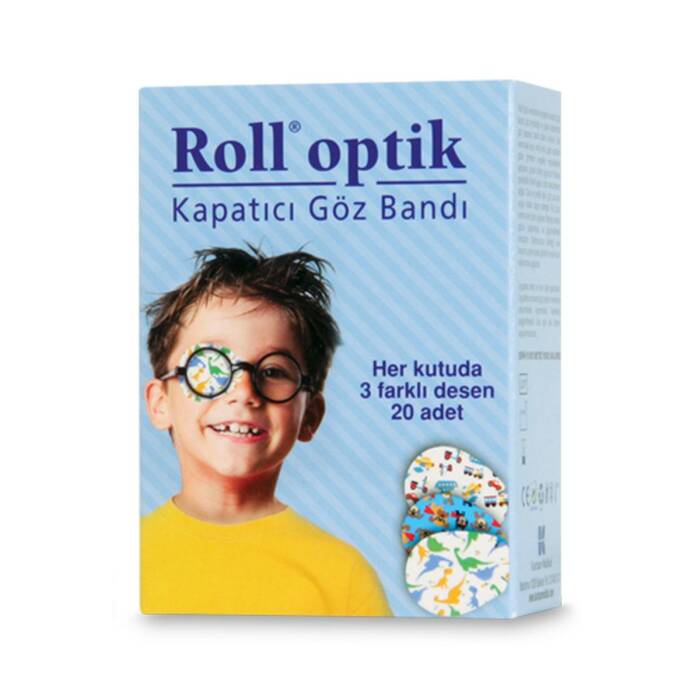 Roll Optik Kapatıcı Göz Bandı Erkek 20 Adet - 1