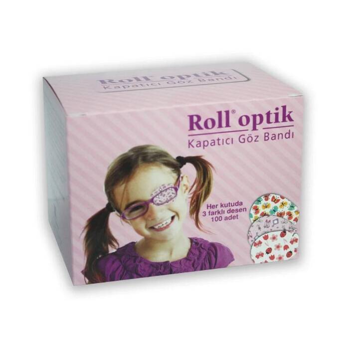 Roll Optik Kapatıcı Göz Bandı Kız 100 Adet - 1