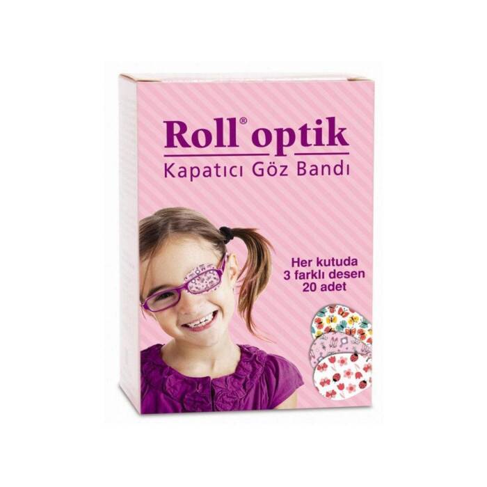 Roll Optik Kapatıcı Göz Bandı Kız 20 Adet - 1