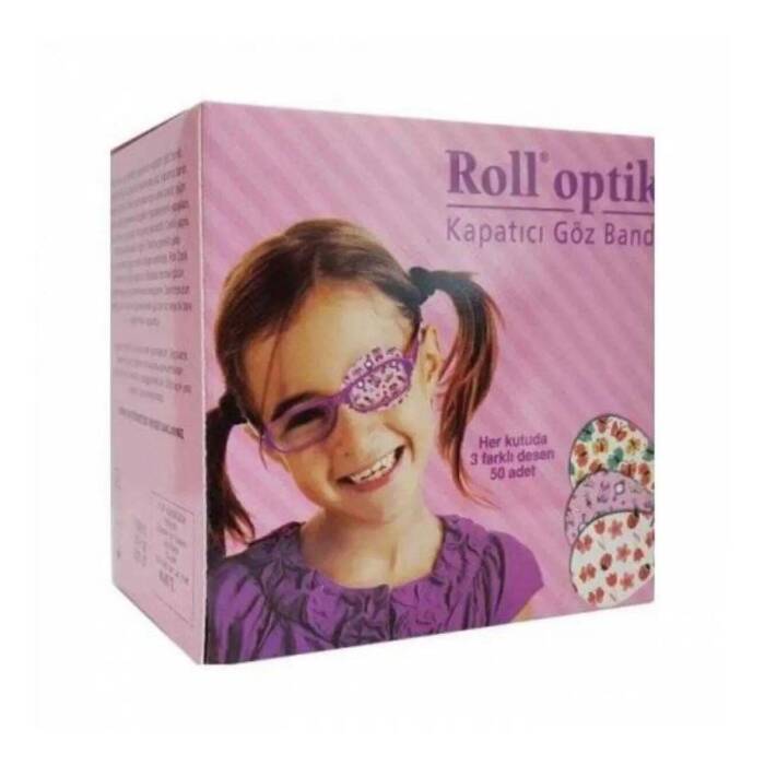 Roll Optik Kapatıcı Göz Bandı Kız 50 Adet - 1