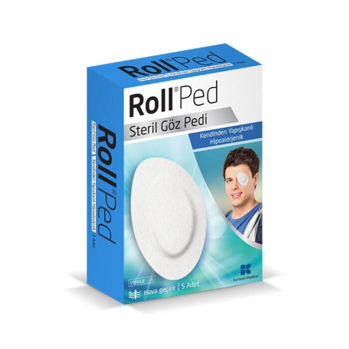 Roll Ped Steril Göz Pedi Beyaz 5 Adet - 1