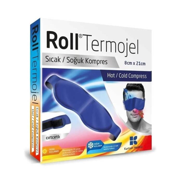 Roll Termojel Göz İçin Sıcak Soğuk Kompres Jel 8 x 21 cm - 1