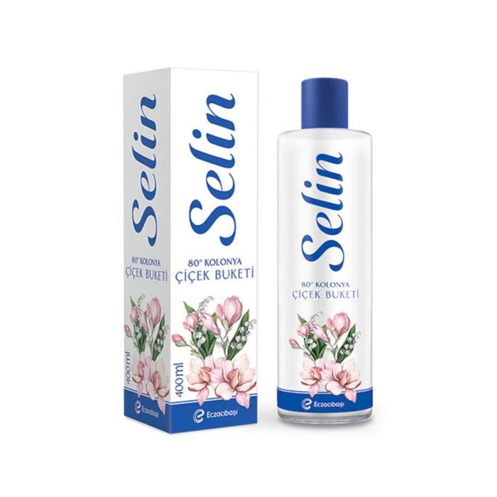 Selin PVC Şişe Kolonya Çiçek Buketi 400 ml - 1