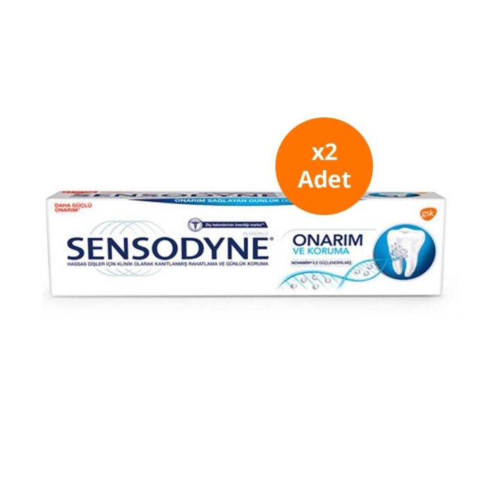 Sensodyne Onarım Ve Koruma Diş Macunu 75 ml x2 Adet - 1