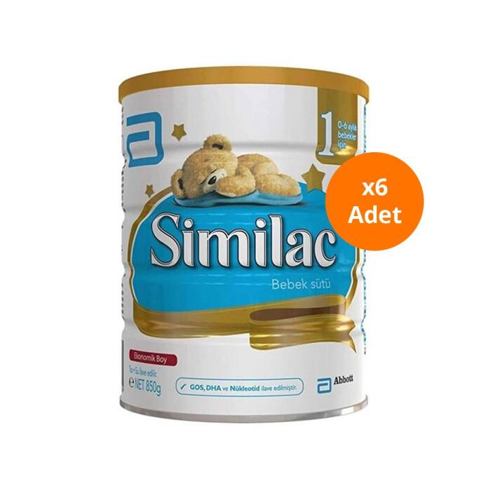 Similac 1 Numara 0-6 Ay Bebek Maması 850 gr x6 Adet - 1