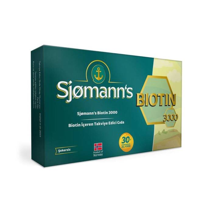 Sjomann's Biotin 3000 30 Çiğnenebilir Jel Form - 1