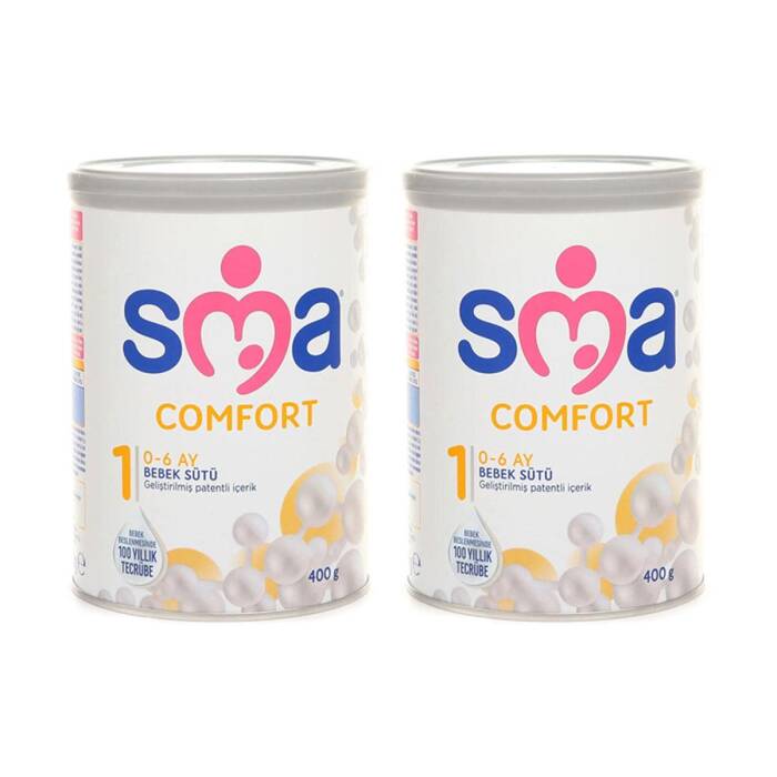 SMA Comfort 1 Numara Bebek Sütü 400 gr x2 - 1