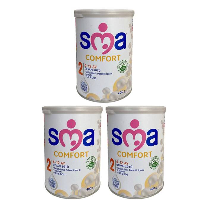 SMA Comfort 2 Numara Devam Sütü 400 gr x3 - 1