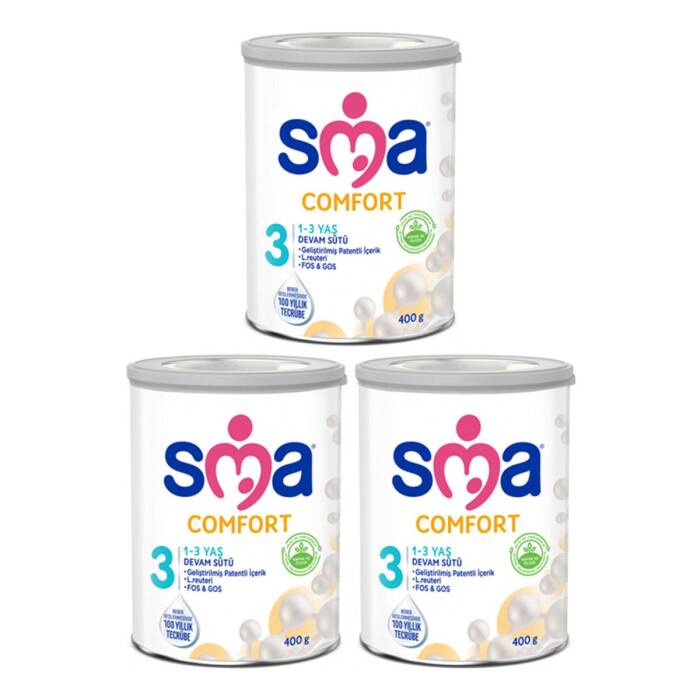 SMA Comfort 3 Numara Devam Sütü 400 gr x3 - 1