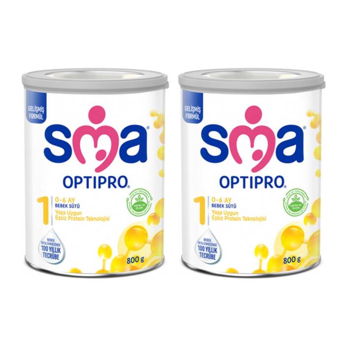 SMA Optipro 1 Probiyotik 0 - 6 Ay Bebek Sütü 800 gr x2 - 1