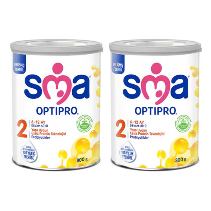 SMA Optipro 2 Probiyotik 6 - 12 Ay Devam Sütü 800 gr x2 - 1