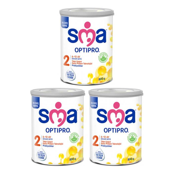 SMA Optipro 2 Probiyotik 6 - 12 Ay Devam Sütü 800 gr x3 - 1