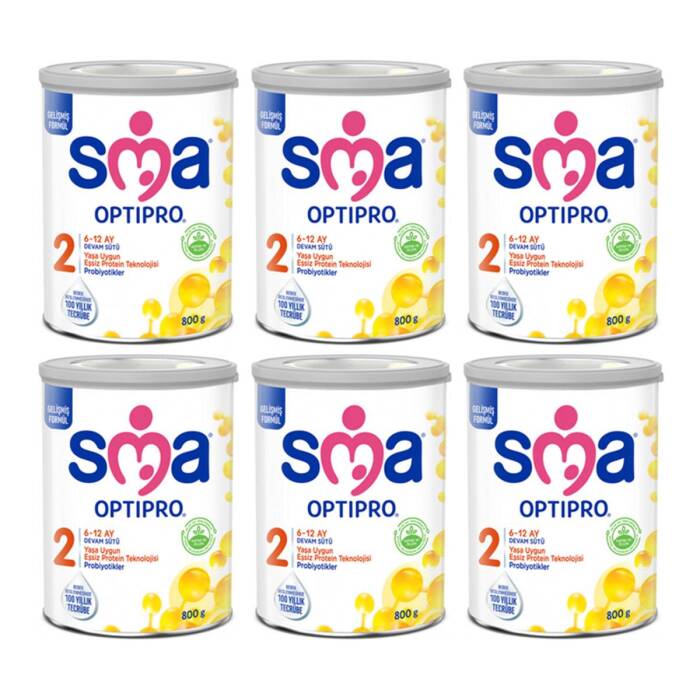 SMA Optipro 2 Probiyotik 6 - 12 Ay Devam Sütü 800 gr x6 - 1