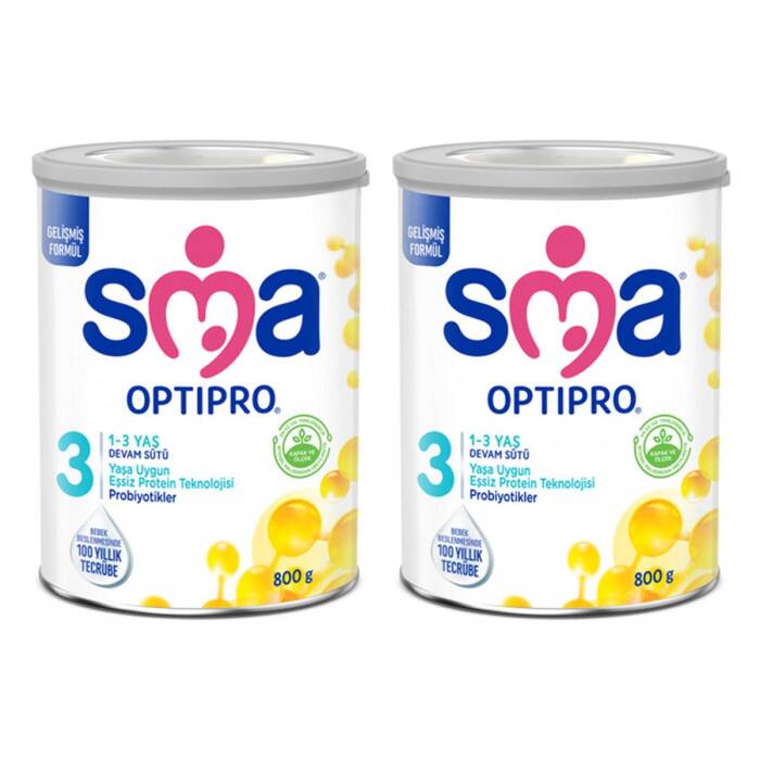 SMA Optipro 3 Probiyotik 1-3 Yaş Devam Sütü 800 gr x2 - 1