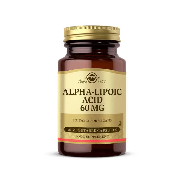 Solgar Alpha Lipoic Acid 60 mg 30 Bitkisel Kapsül - 1